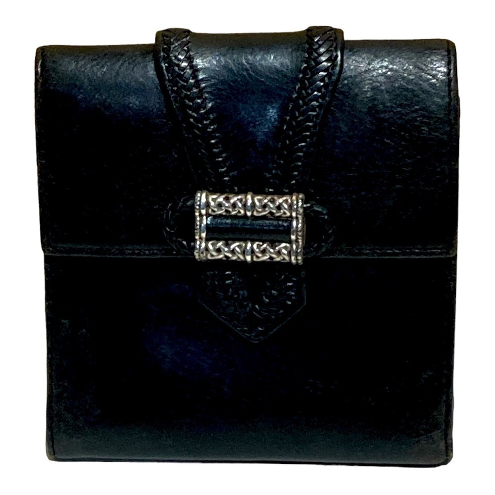 Vintage Brighton Leather Tri Fold Wallet
